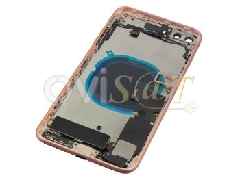 Tapa de batería genérica con componentes color rosa dorado para iPhone 8 plus, a1897